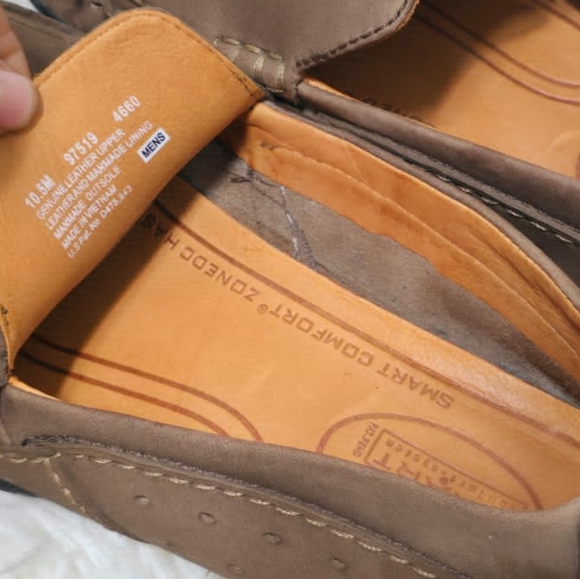 Timberland Smart Comfort Brown Leather Loafer Driving🌴 Shoe Mens Size 10.5M - Picture 9 of 10